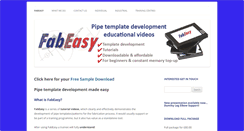 Desktop Screenshot of fabeasypipetemplating.com